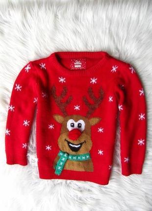 Кофта свитер светр джемпер primark новогодний новорічний олень