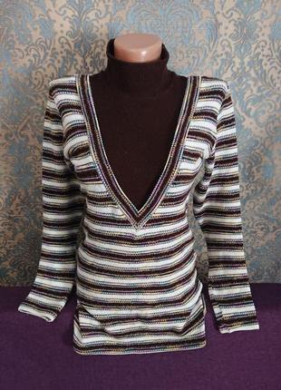Жіночий гольф з люрексом кофта джемпер дитячий светр розмір 44...