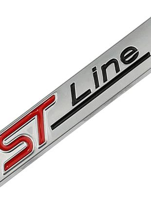 Эмблема ST line на крыло\заднюю часть (матовый), Ford