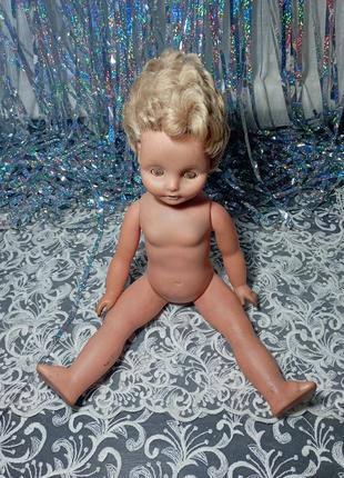 Винтажная резиновая кукла 40 см
