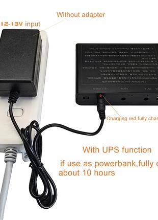 UPS ИБП бесперебойник 5V USB + 9V + 12V  блок питания для Wi-Fi