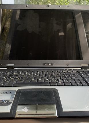 Ноутбук MSI CX 500 DX на запчастини і ремонт