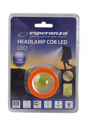 Налобний ліхтар Esperanza COB LED LEO