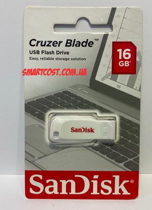 USB-флешка SanDisk 16GB Cruzer Blade USB 2.0 White (SDCZ50C-01...
