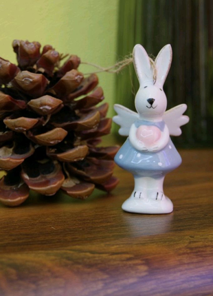 Новорічний декор і ялинкові іграшки,фігурка декоративна кролик си
