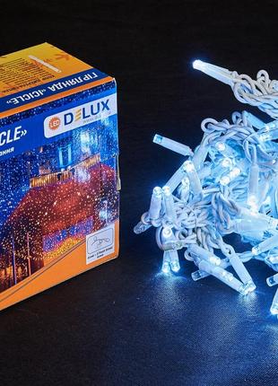 Гирлянда внешняя DELUX ICICLE 108 LED бахрома 2x1m 27 flash бе...