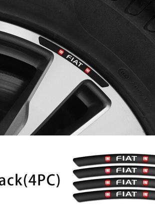 Наклейка Fiat на диски (чёрный)