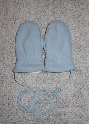 Флісові рукавиці на 1-1,5 роки