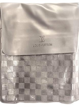 Мужская сумка-планшет через плечо Louis Vuitton 9981 Чёрная (4...