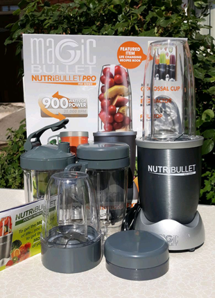 Блендер NutriBullet Pro 900W Кухонный - набор из 7 предметов