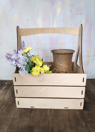 Декоративний дерев'яний ящик з фанери