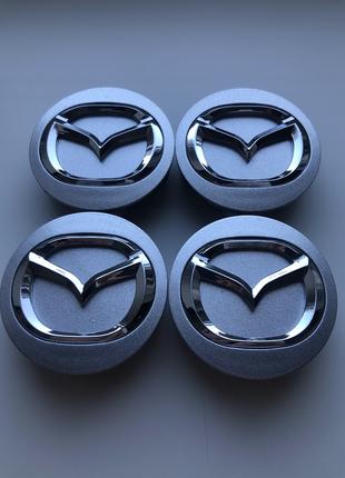 Колпачки заглушки на литые диски Мазда Mazda 57мм BBM2 37 190