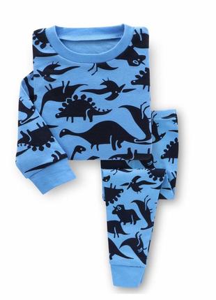 Дитяча піжама на хлопчика арт. 701 сині динозаври