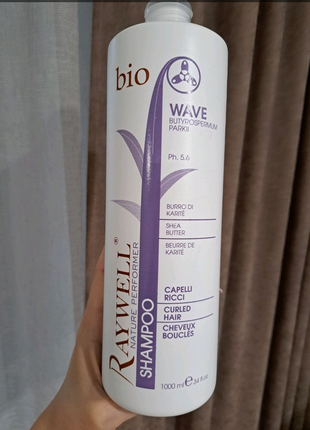 Шампунь для кучерявых волос raywell bio wave shampoo 1000 мл