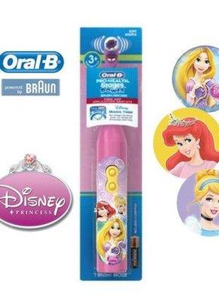 Электрическая детская зубная щетка на батарейках "Oral-B" Прин...