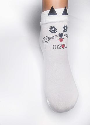 Шкарпетки безрозмірні з котиком