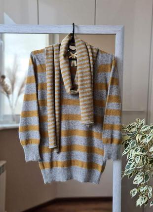 Шерстяной  мягенький свитер из ангоры  + шарф 🌺