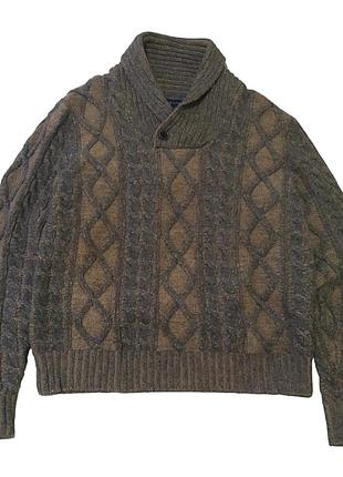 Чоловічий в'язаний вовняний  светр tommy hilfiger