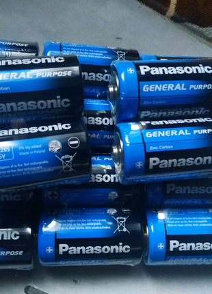 Батарейки Panasonic R-20 Zinc Carbon.Новые.