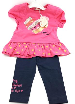 Спортивный костюм детский Турция 5, 6 лет для девочки трикотаж...