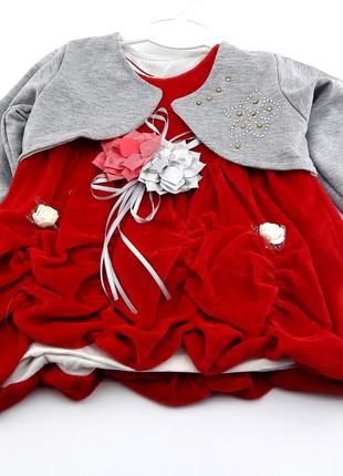 Детское платье сарафан 3, 6, 9 месяцев Турция для новорожденно...