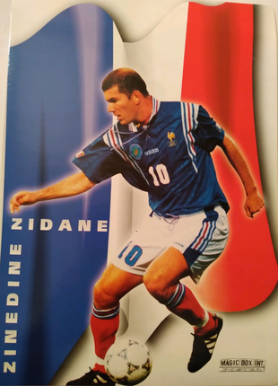Постер 21×30см Зінедін Зідан футболіст збірної Франції 1998р.