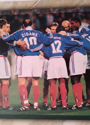 Постер 21×30см футболісти збірної команди Франціі 1998р.