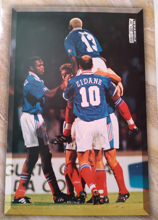 Постер 21×30см футболісти збірної команди Франції 1998р.
