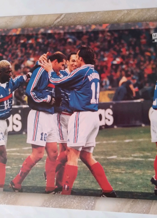 Постер 21×30см футболістів збірної команди Франції 1998р.