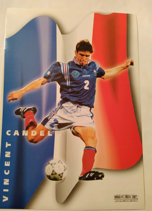 Постер 21×30см Венсан Кандела футболіст збірної Франції 1998р.