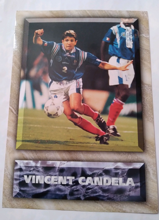 Постер 21×30см Венсан Кандела футболіст збірної Франції 1998р.