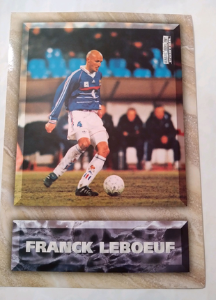 Постер 21×30см Франк Лебьоф футболіст збірної Франції 1998р.
