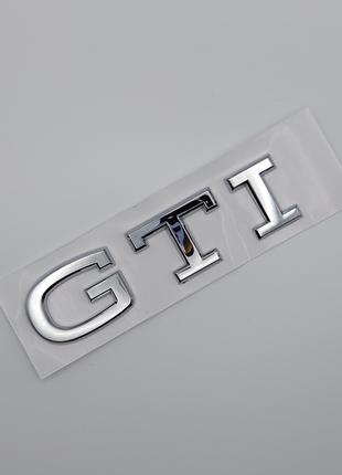 Эмблема GTI на заднюю часть (хром), Volkswagen