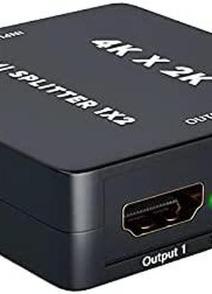 Разветвитель HDMI Snxiwth 4K Разветвитель HDMI 1 на 2 выхода п...