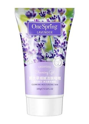 One spring lavender cleansing gel 100 ml гель для умывания с экст
