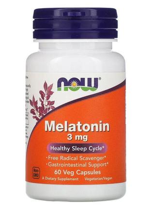 Мелатонин 3 мг Now Foods Melatonin для улучшения качества сна ...