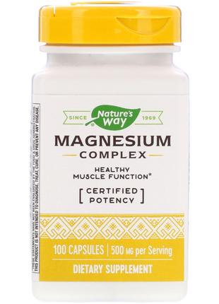 Nature's Way, Магнієвий комплекс, Magnesium Complex, 100 капсул