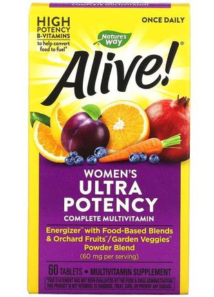 Мультивітаміни для жінок Nature's Way Alive Once Daily вітамін...