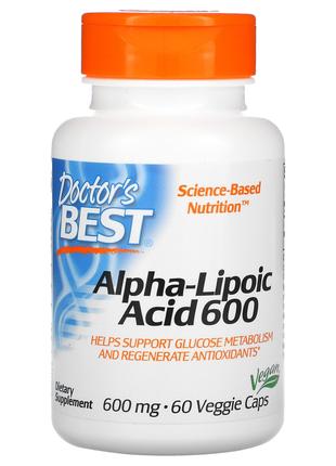 Альфа-Липоевая кислота 600 мг Doctor's Best Alpha-Lipoic Acid ...