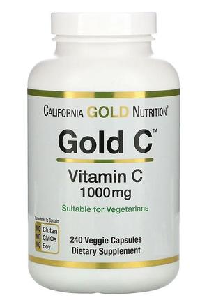 Витамин C 1000 мг California Gold Nutrition Gold C аскорбинова...