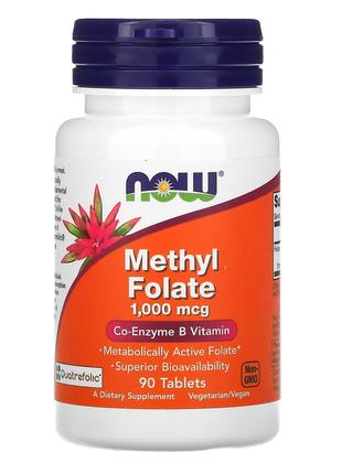 Метилфолат 1000 мкг Now Foods Methyl Folate биодоступная форма...