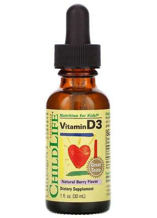 Витамин Д3 для детей с рождения ChildLife Vitamin D3 капли со ...