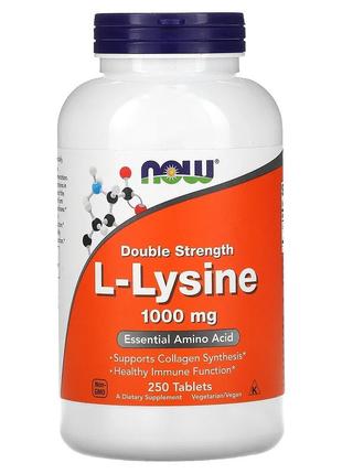 L-лизин 1000 мг Now Foods L-Lysine аминокислота здоровье иммун...