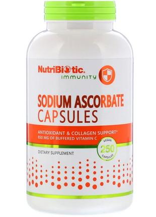 Аскорбат натрия 850 мг NutriBiotic Sodium Ascorbate Буферизова...