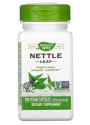 Лист кропиви 435 мг Nature's Way Nettle Leaf для підтримки сеч...