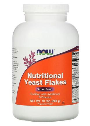 Пищевые дрожжи Now Foods Nutritional Yeast Flakes Super Food в...