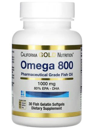 Омега 800 California Gold Nutrition Омега 3 высокой концентрац...