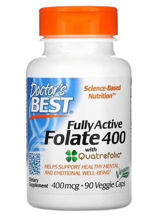 Метилфолат 400 мкг Doctor's Best Fully Active Folate Полностью...