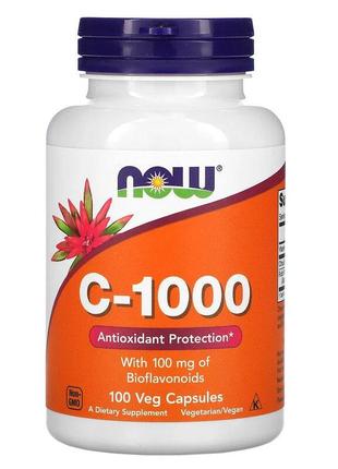 C-1000 Now Foods Вітамін С з цитрусовими біофлавоноїдами та ру...