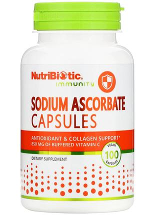 Аскорбат натрия NutriBiotic Sodium Ascorbate Буферизованный со...